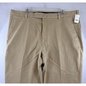 Brooks Brothers Men's Clark Fit Twill Chino Pants, New Old Stock, Tan, 40x32